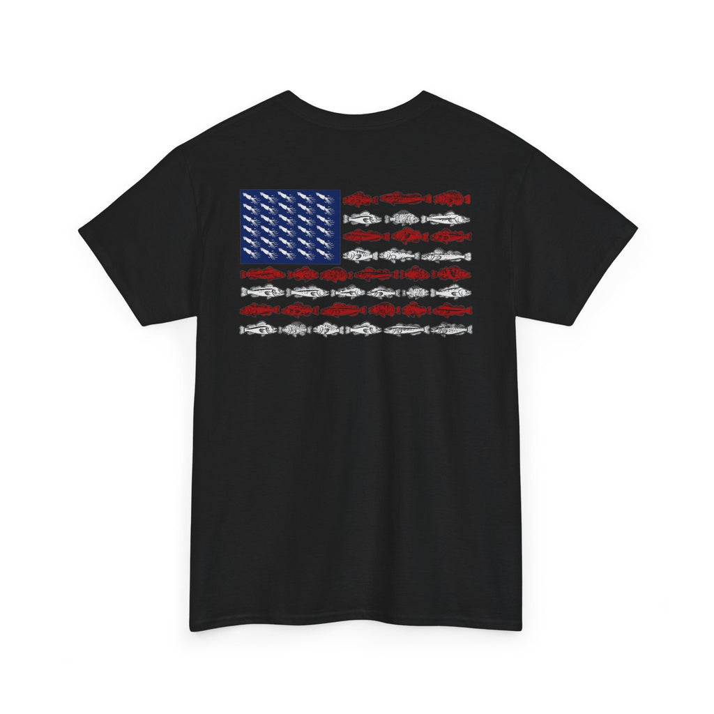 Flag Fish T-Shirt — American Fish Flag Graphic Tee