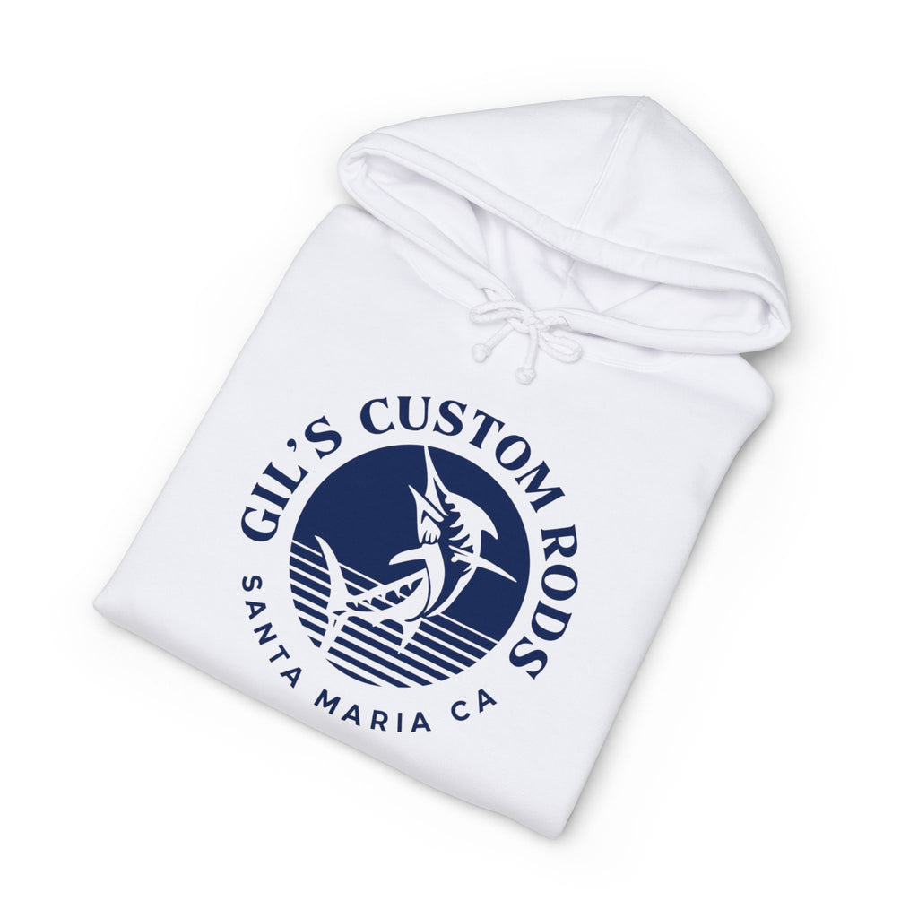 Gil's Custom Rods Santa Maria CA Fishing Hoodie — Nautical Angler Sweatshirt