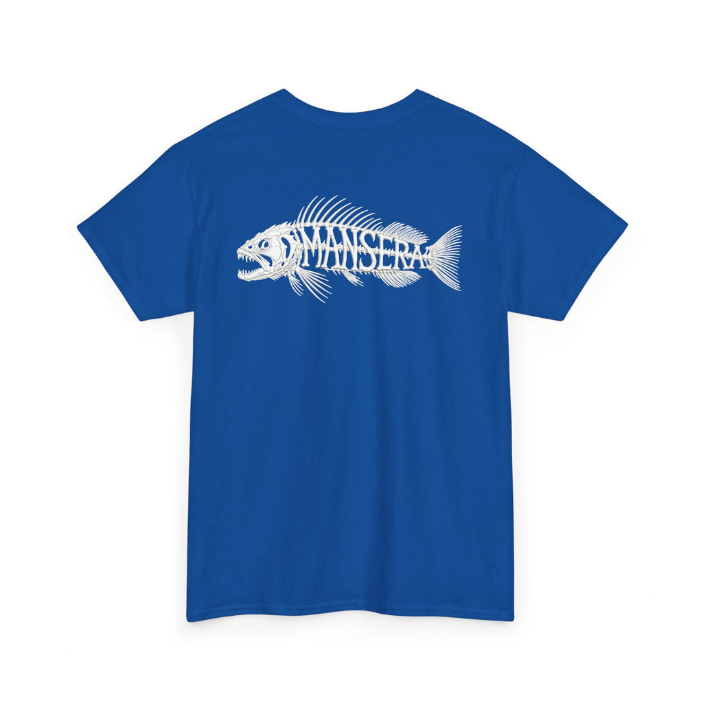 Fish Skeleton Tee — Minimal Coastal Fishing Graphic T-Shirt