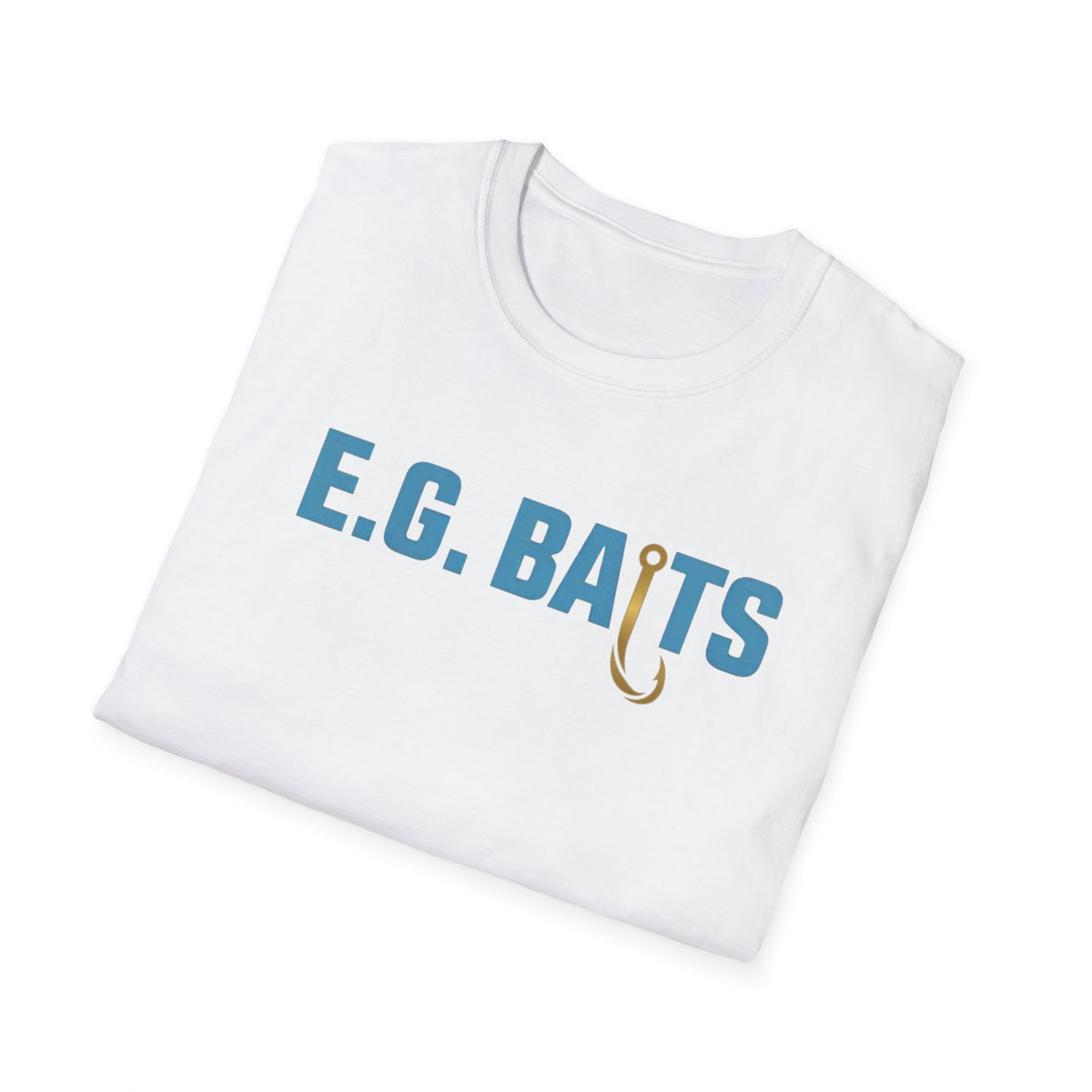 E.G. Baits Fishing T-Shirt – Hook Logo Tee for Anglers