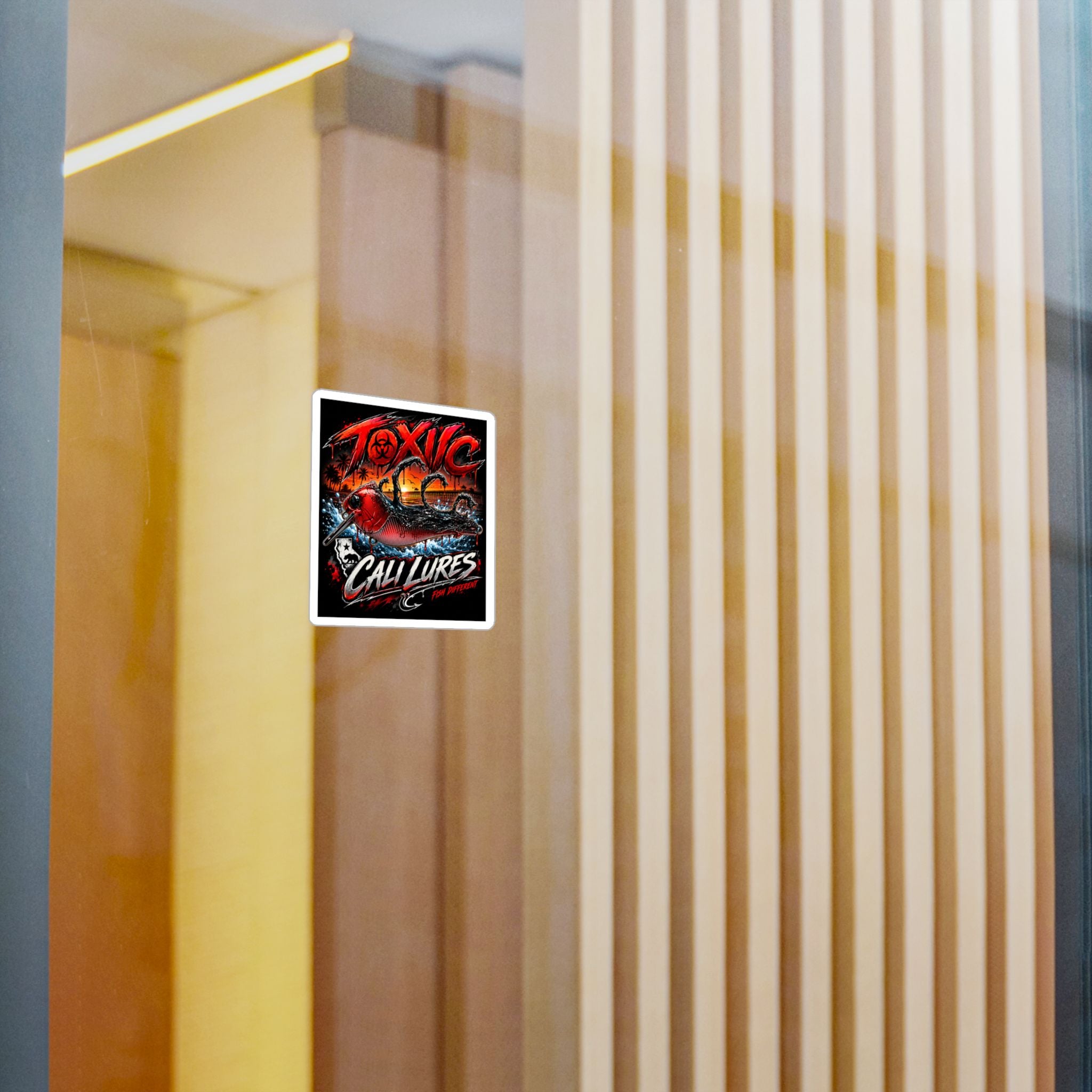 Toxic Cali Lures Fishing Decal — Kiss-Cut Vinyl Sticker