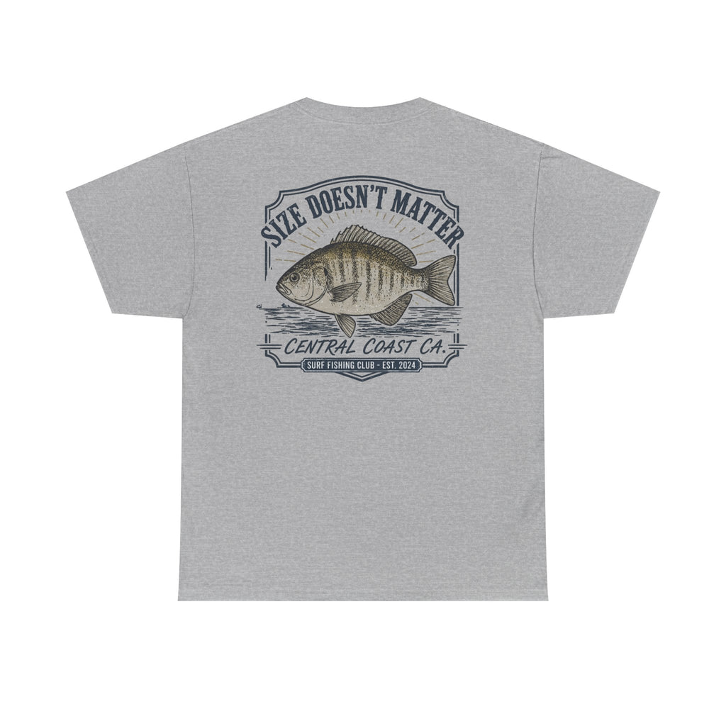Fishing T-Shirt — "Size Doesn’t Matter" Central Coast Catch Tee