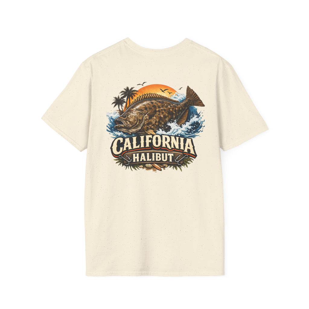Fishing Logo T-Shirt — 'Gill's Custom Rods, Santa Maria CA' Pocket Tee