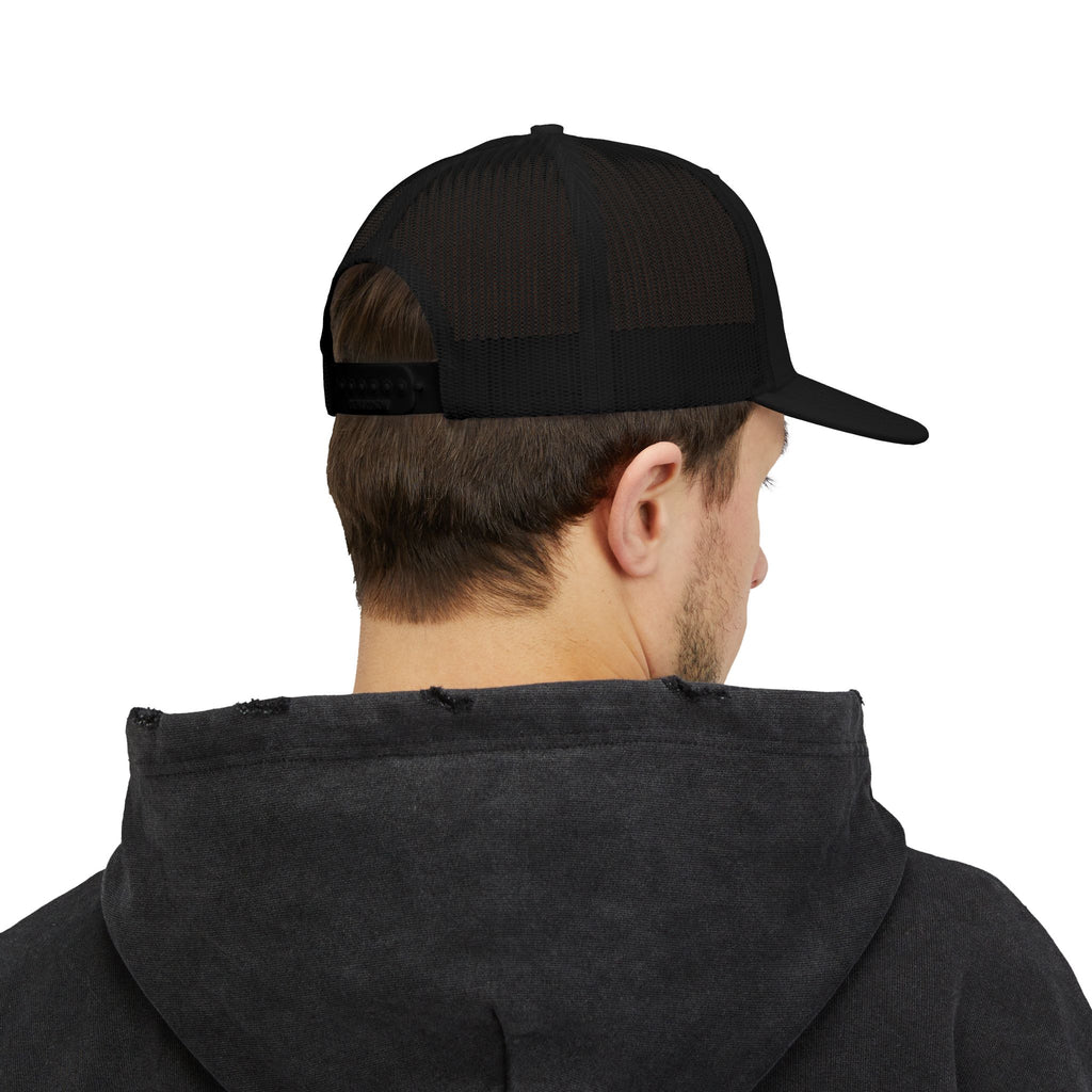 Trucker Cap – Fish Skeleton 'Monster' Embroidered Snapback
