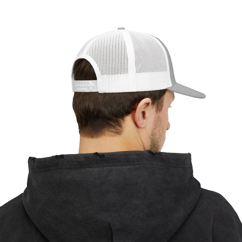 Trucker Cap – Fish Skeleton 'Monster' Embroidered Snapback