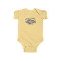 Infant Bodysuit "Stay Calm" Fish Graphic — Cute Baby One-Piece for Newborns & Gifts
