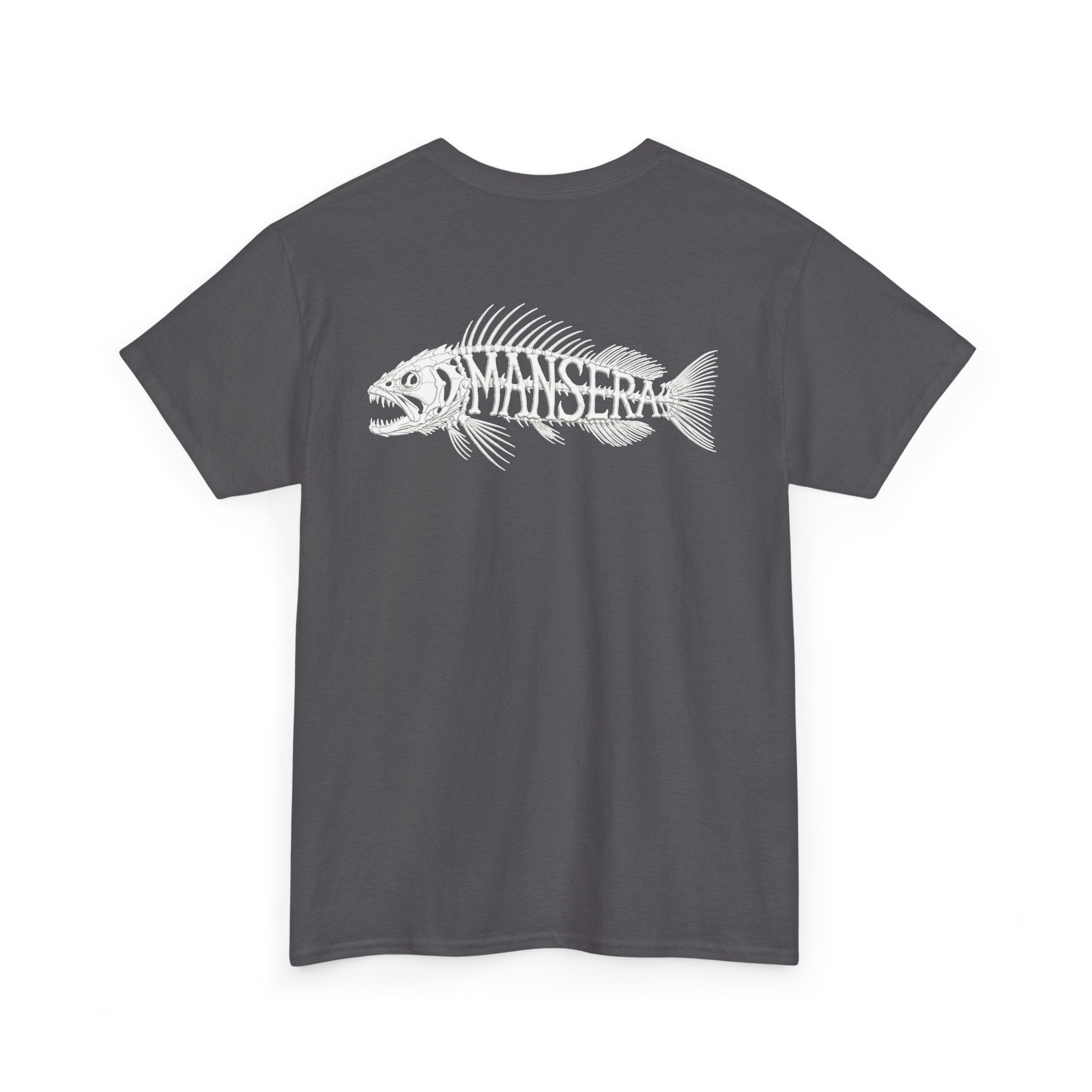 Fish Skeleton Tee — Minimal Coastal Fishing Graphic T-Shirt