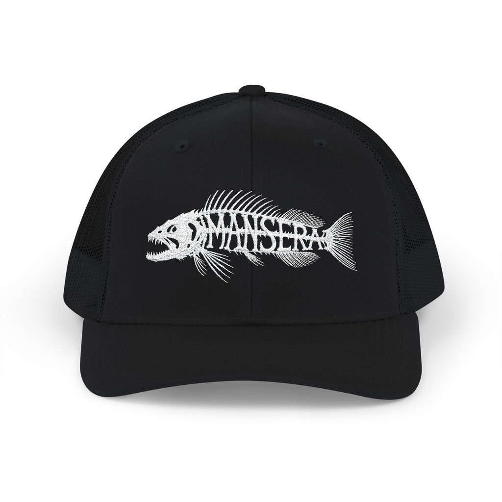 Trucker Cap – Fish Skeleton 'Monster' Embroidered Snapback