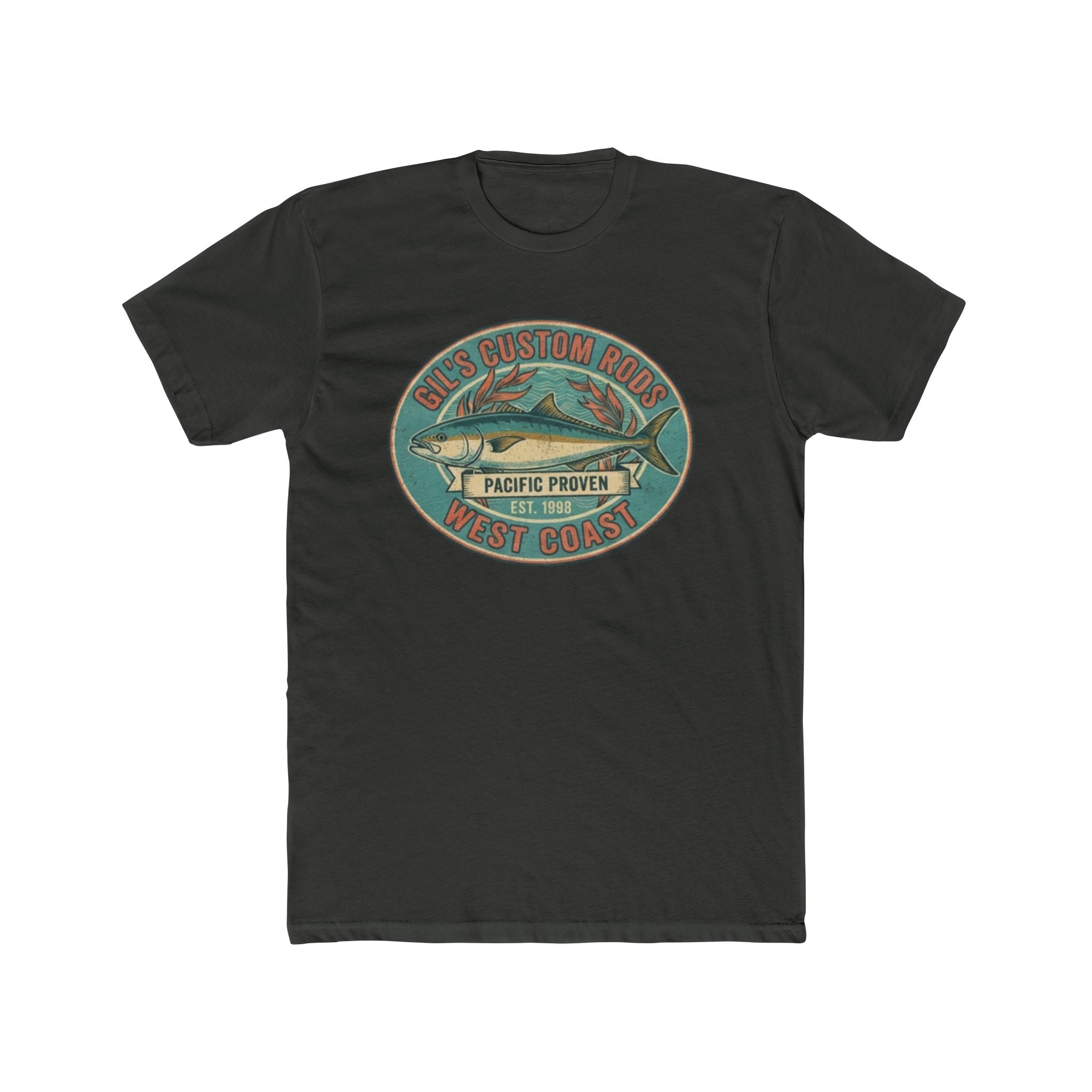 West Coast Fish Vintage Tee — "Pacific Proven" Surf & Fishing Graphic T‑Shirt