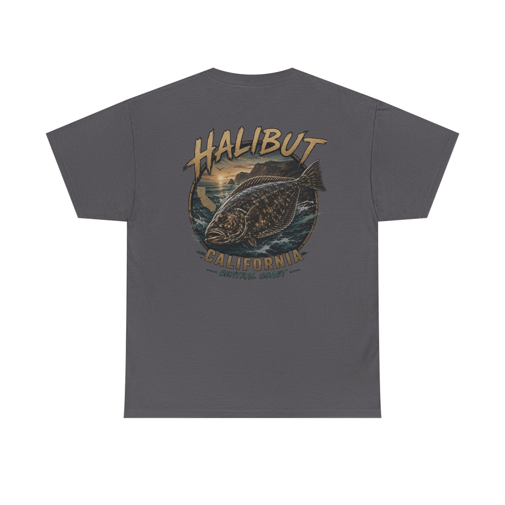 Halibut California Fishing Tee — Vintage Fish Graphic Shirt