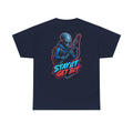 Alien Fisherman Graphic Tee — "Stay Lit Get Bit" Retro Sci‑Fi T-Shirt