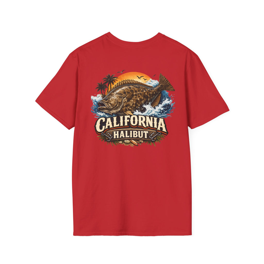 Fishing Logo T-Shirt — 'Gill's Custom Rods, Santa Maria CA' Pocket Tee