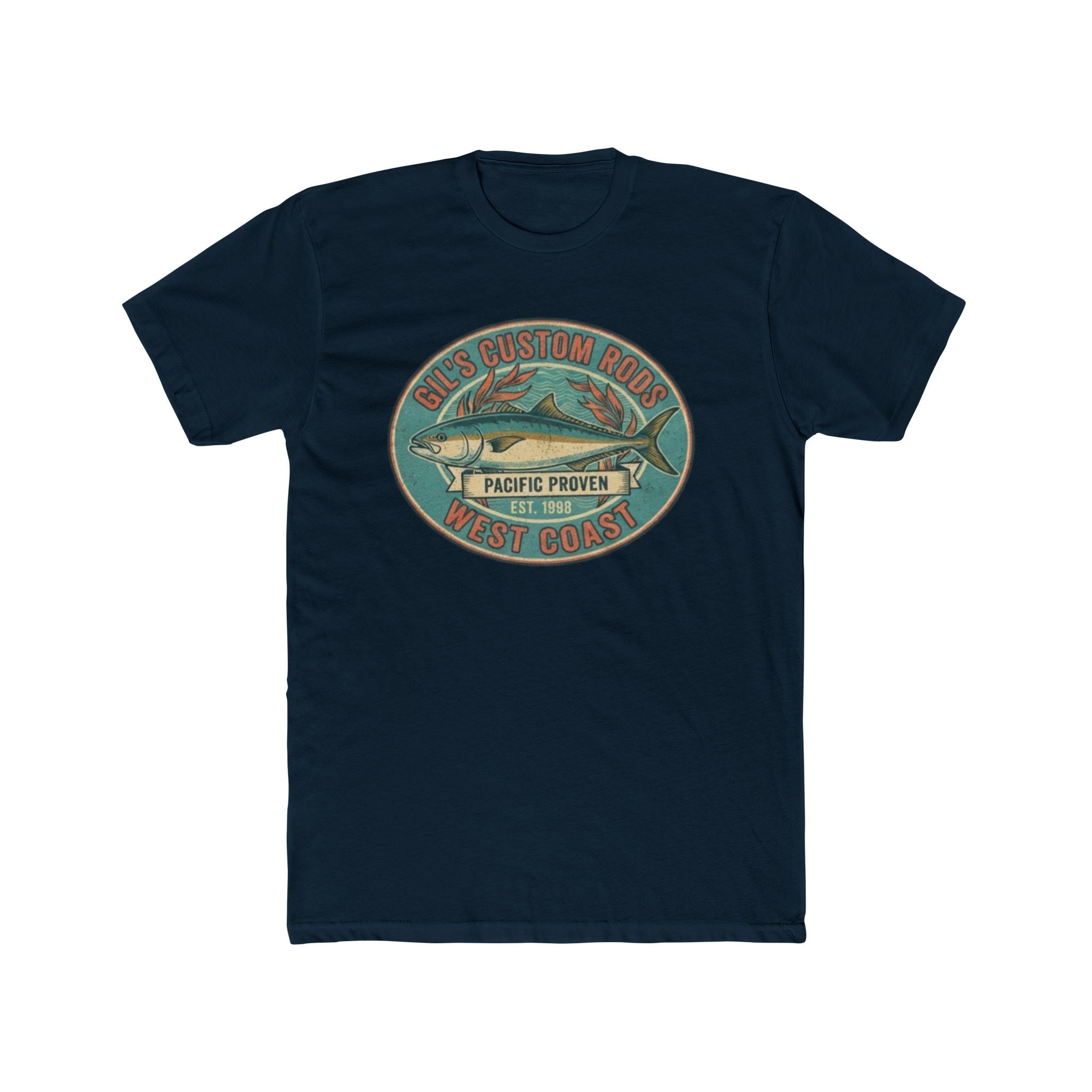 West Coast Fish Vintage Tee — "Pacific Proven" Surf & Fishing Graphic T‑Shirt