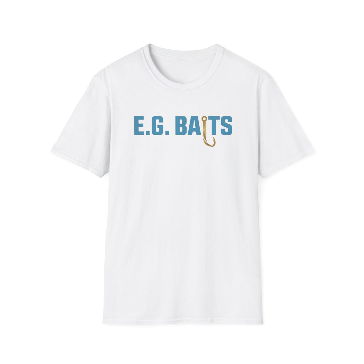 E.G. Baits Fishing T-Shirt – Hook Logo Tee for Anglers
