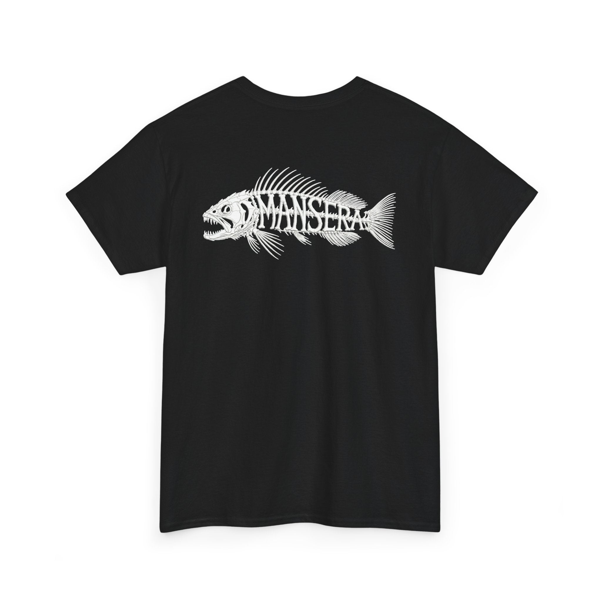Fish Skeleton Tee — Minimal Coastal Fishing Graphic T-Shirt