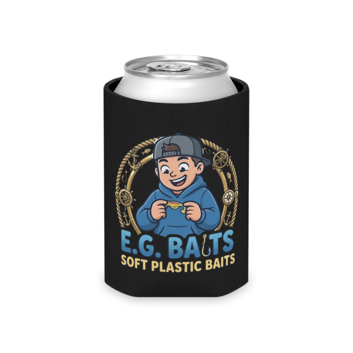 Can Cooler — E.G. Baits Soft Plastic Baits Fishing Koozie