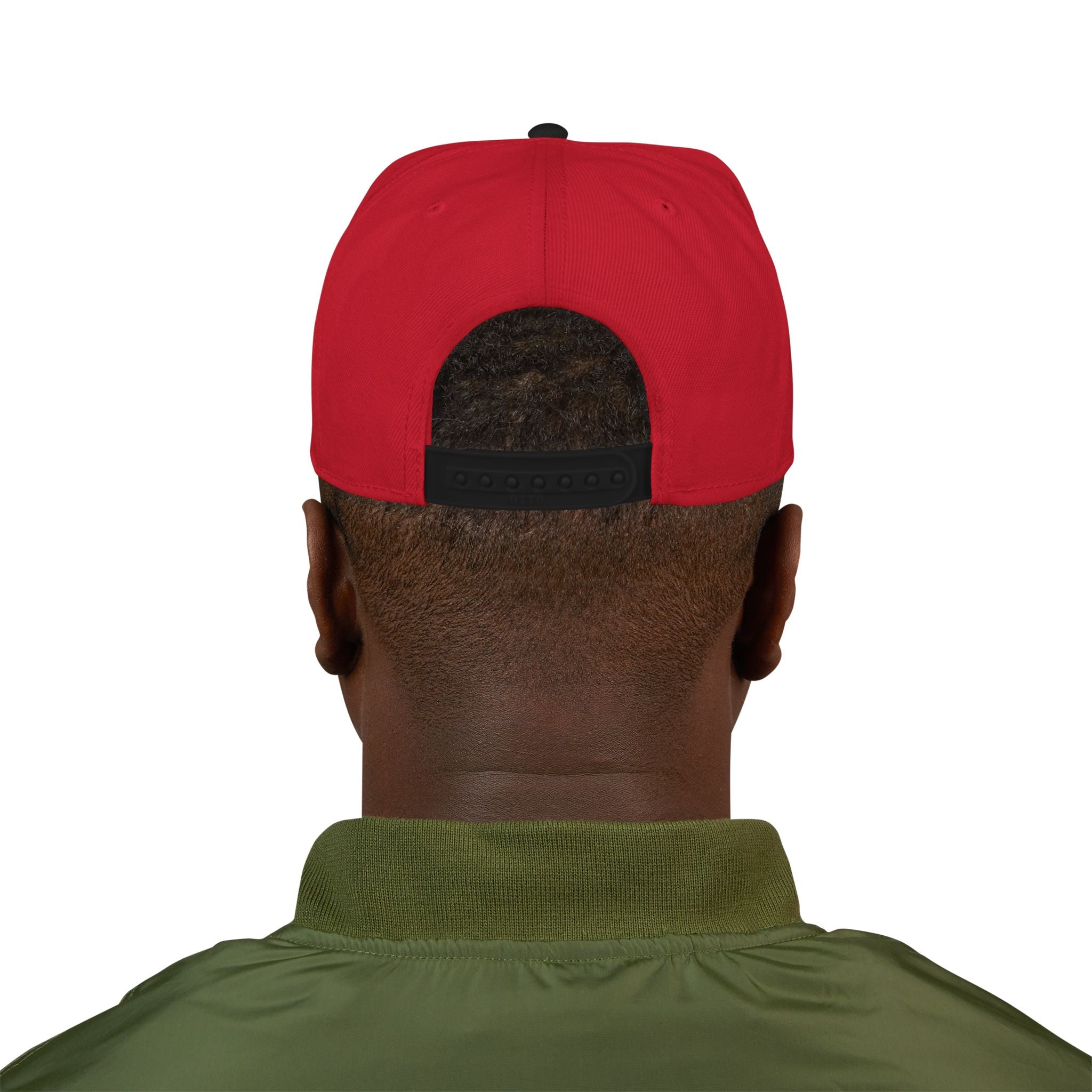 Embroidered Snapback Hat — Distressed Anchor Logo Cap