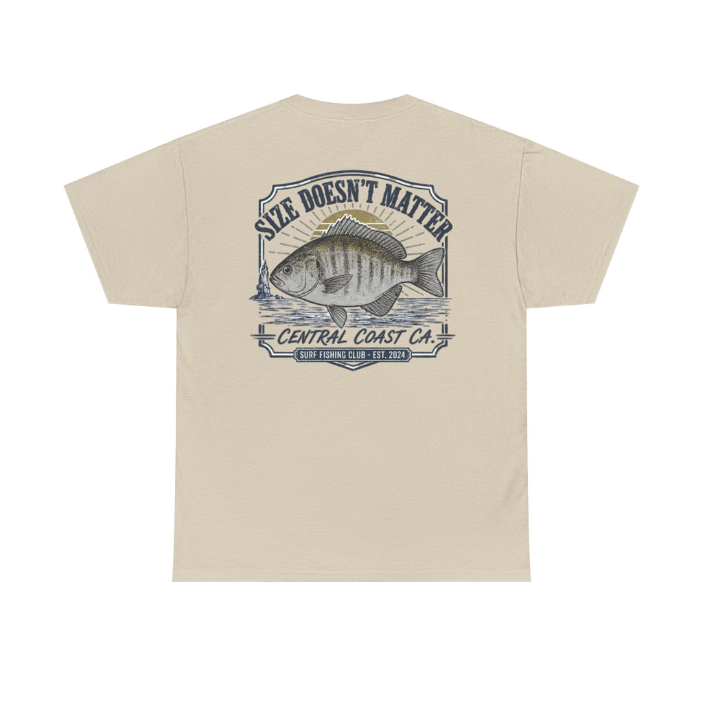 Fishing T-Shirt — "Size Doesn’t Matter" Central Coast Catch Tee