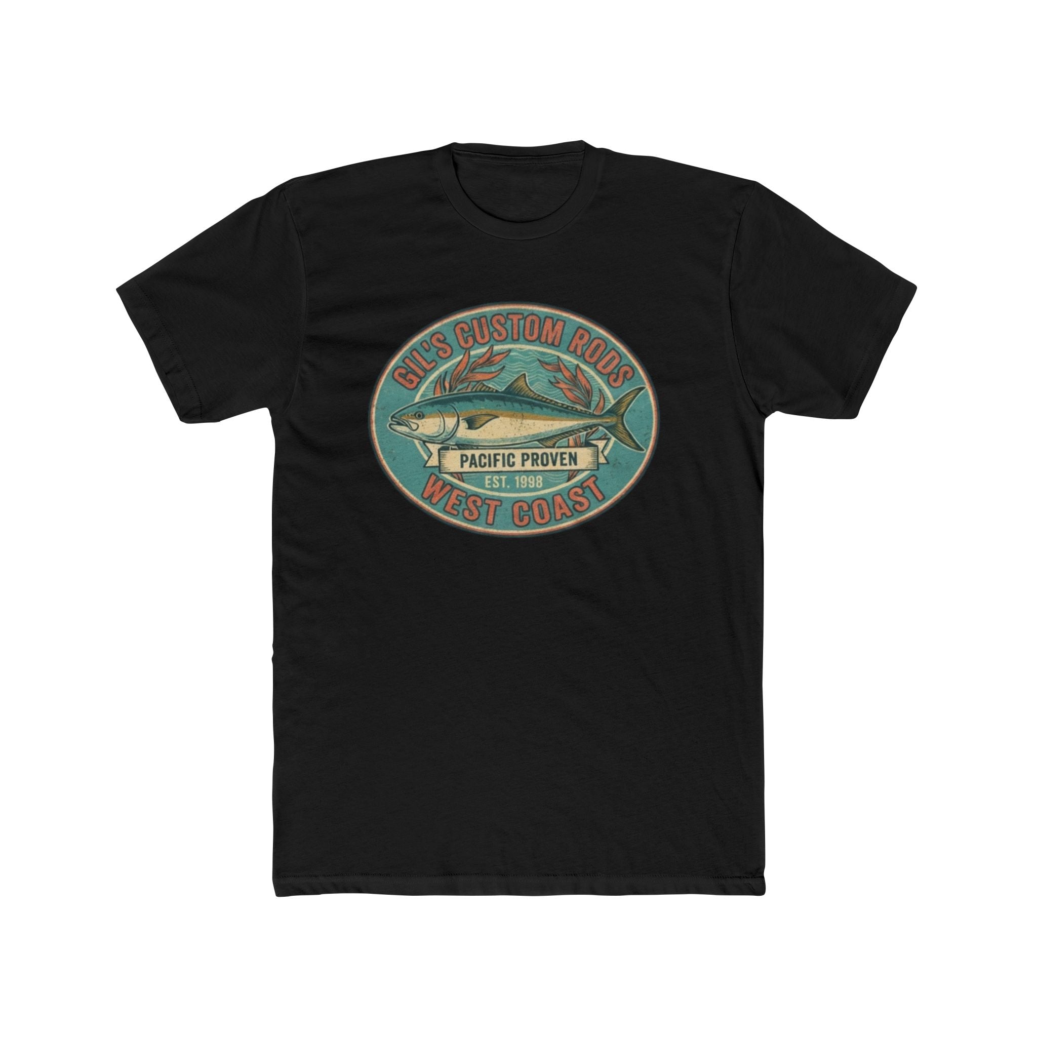 West Coast Fish Vintage Tee — "Pacific Proven" Surf & Fishing Graphic T‑Shirt