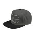 Snapback Hat — Chalk-Style Crosshair Embroidered Cap