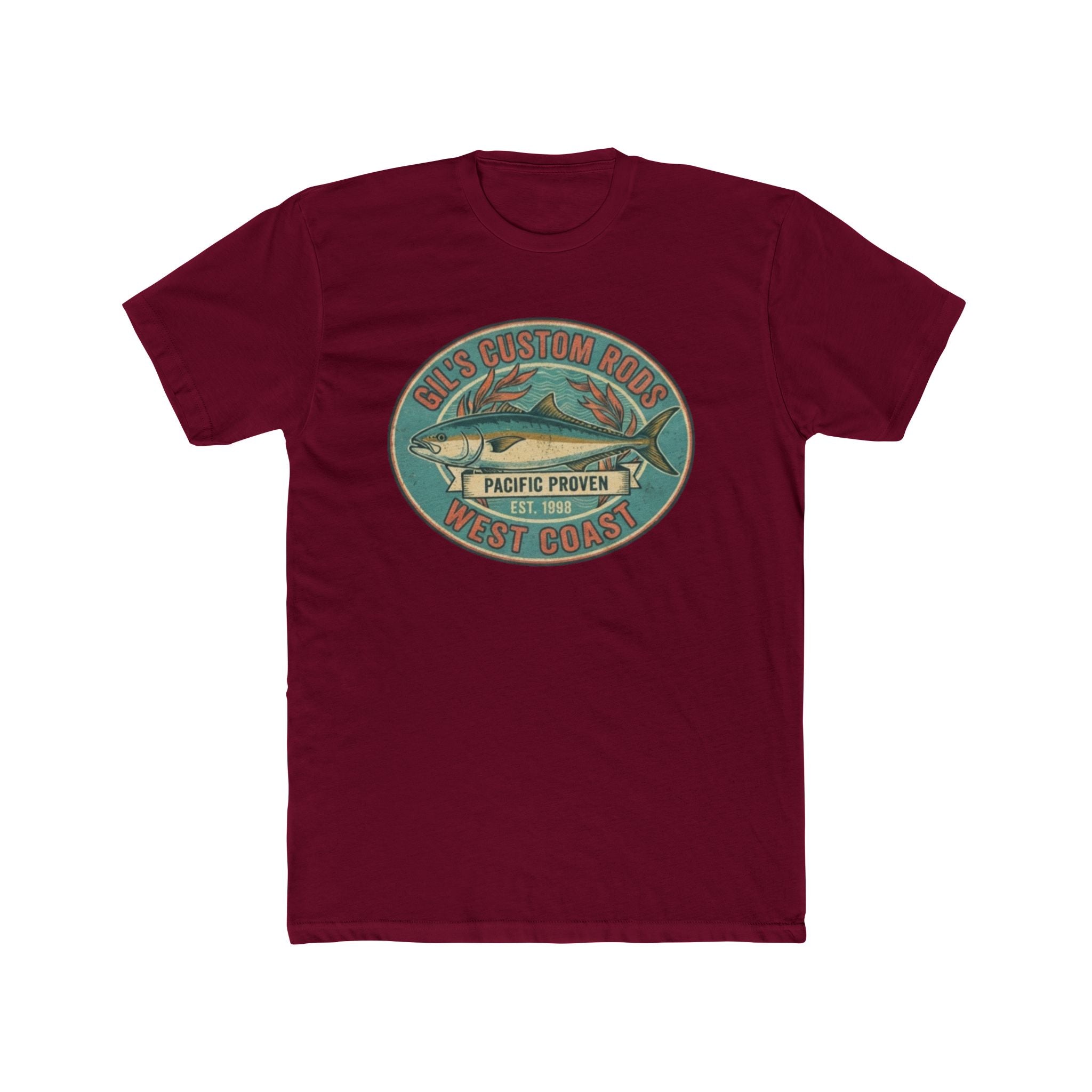 West Coast Fish Vintage Tee — "Pacific Proven" Surf & Fishing Graphic T‑Shirt
