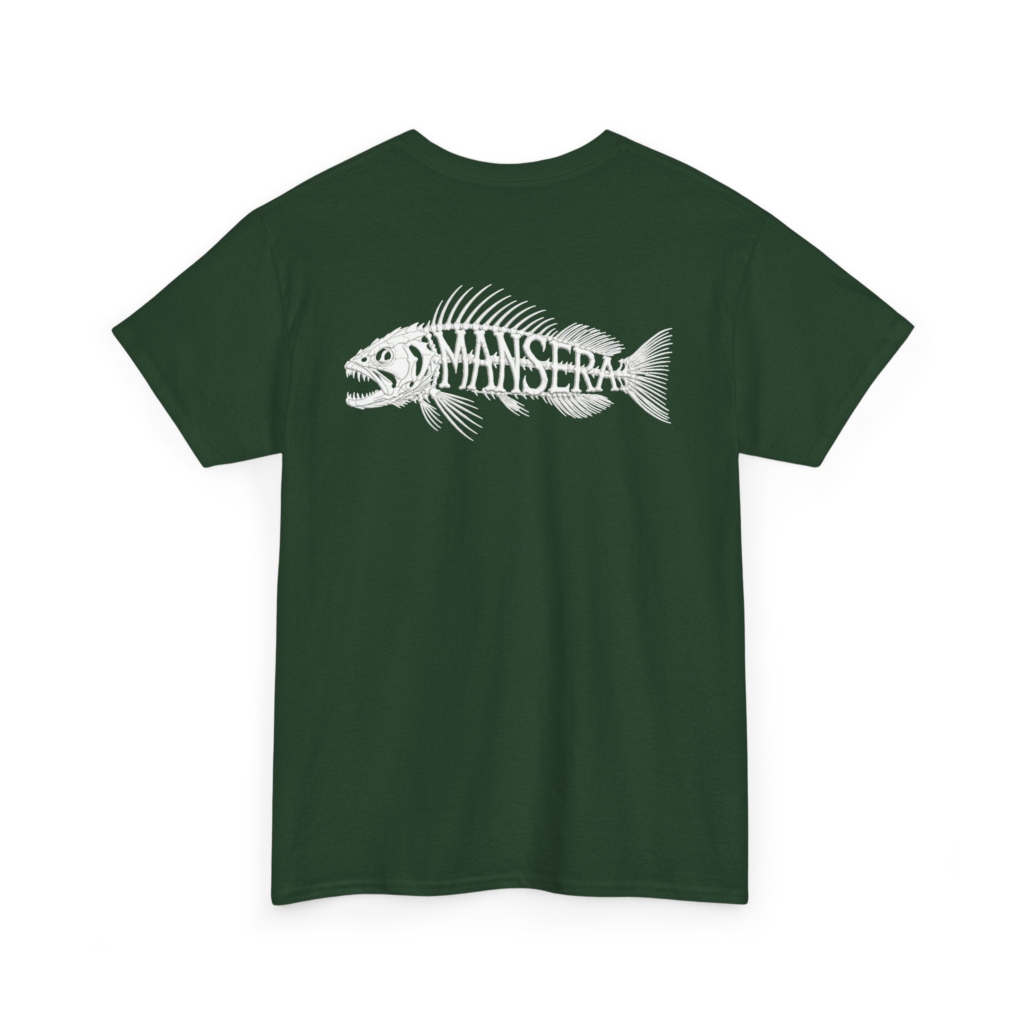Fish Skeleton Tee — Minimal Coastal Fishing Graphic T-Shirt