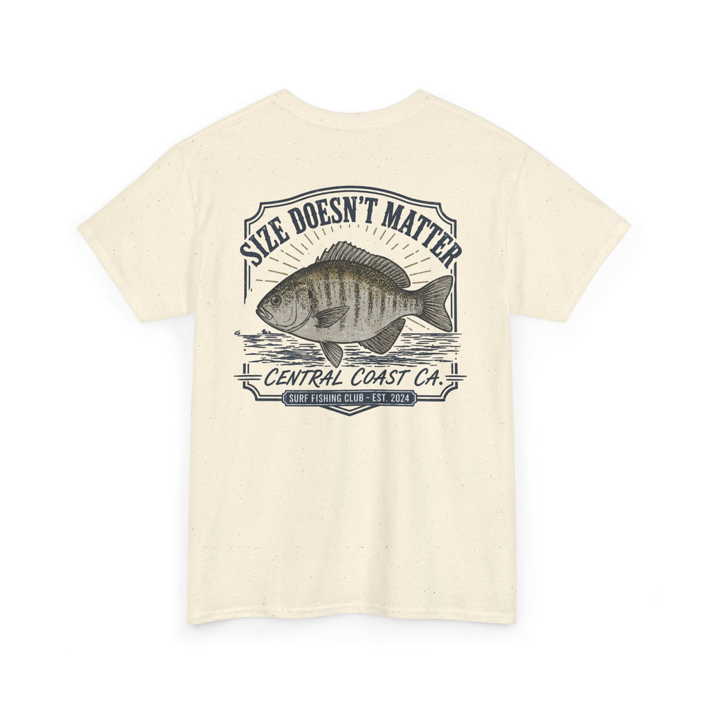 Fishing T-Shirt — "Size Doesn’t Matter" Central Coast Catch Tee