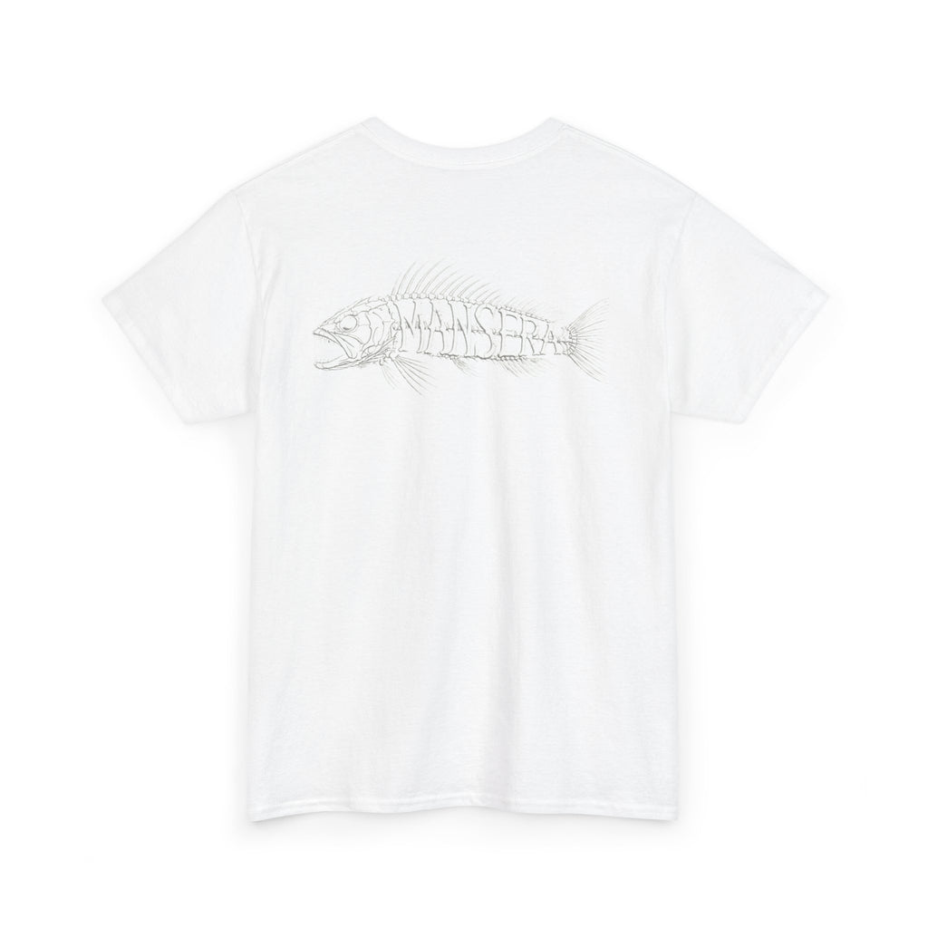 Fish Skeleton Tee — Minimal Coastal Fishing Graphic T-Shirt