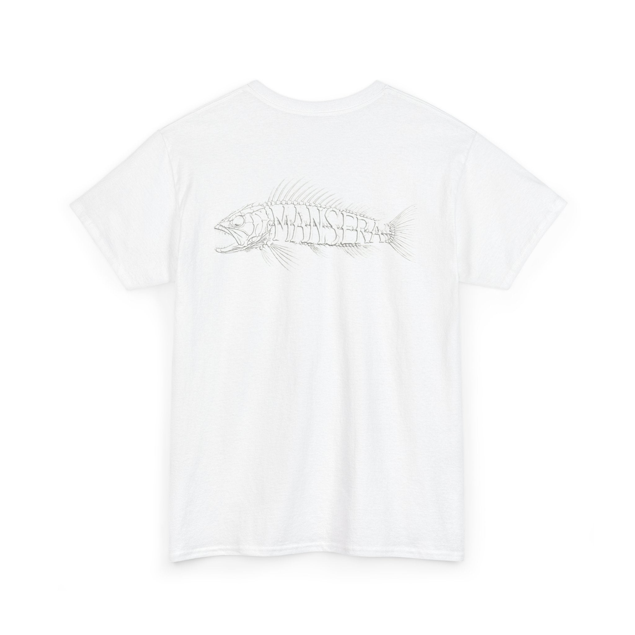 Fish Skeleton Tee — Minimal Coastal Fishing Graphic T-Shirt
