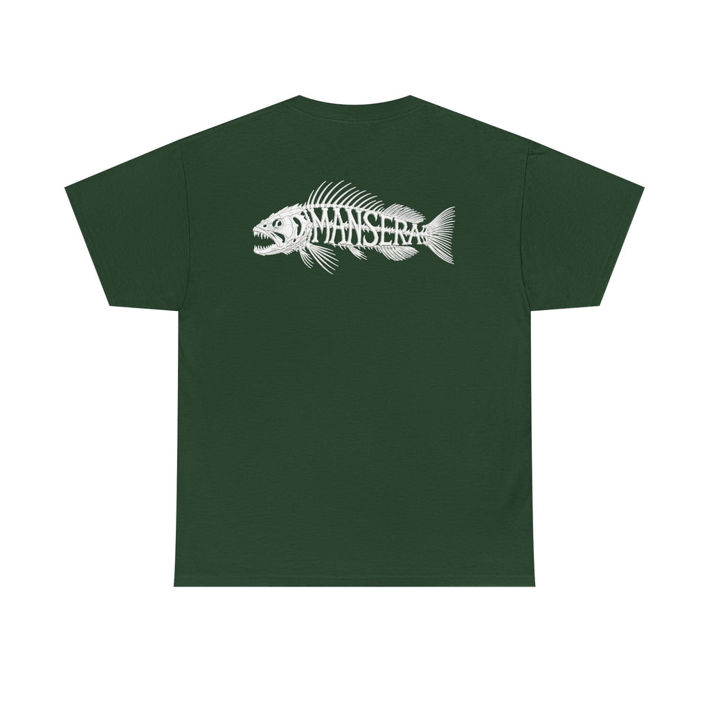 Fish Skeleton Tee — Minimal Coastal Fishing Graphic T-Shirt
