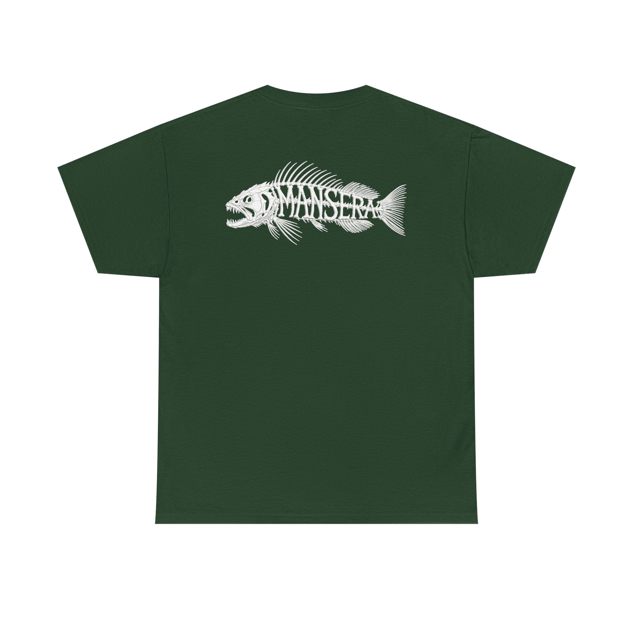 Fish Skeleton Tee — Minimal Coastal Fishing Graphic T-Shirt