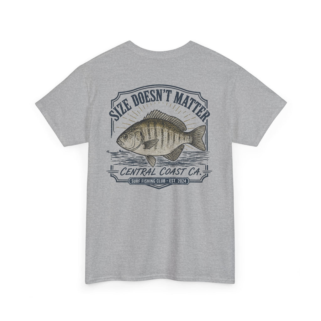 Fishing T-Shirt — "Size Doesn’t Matter" Central Coast Catch Tee