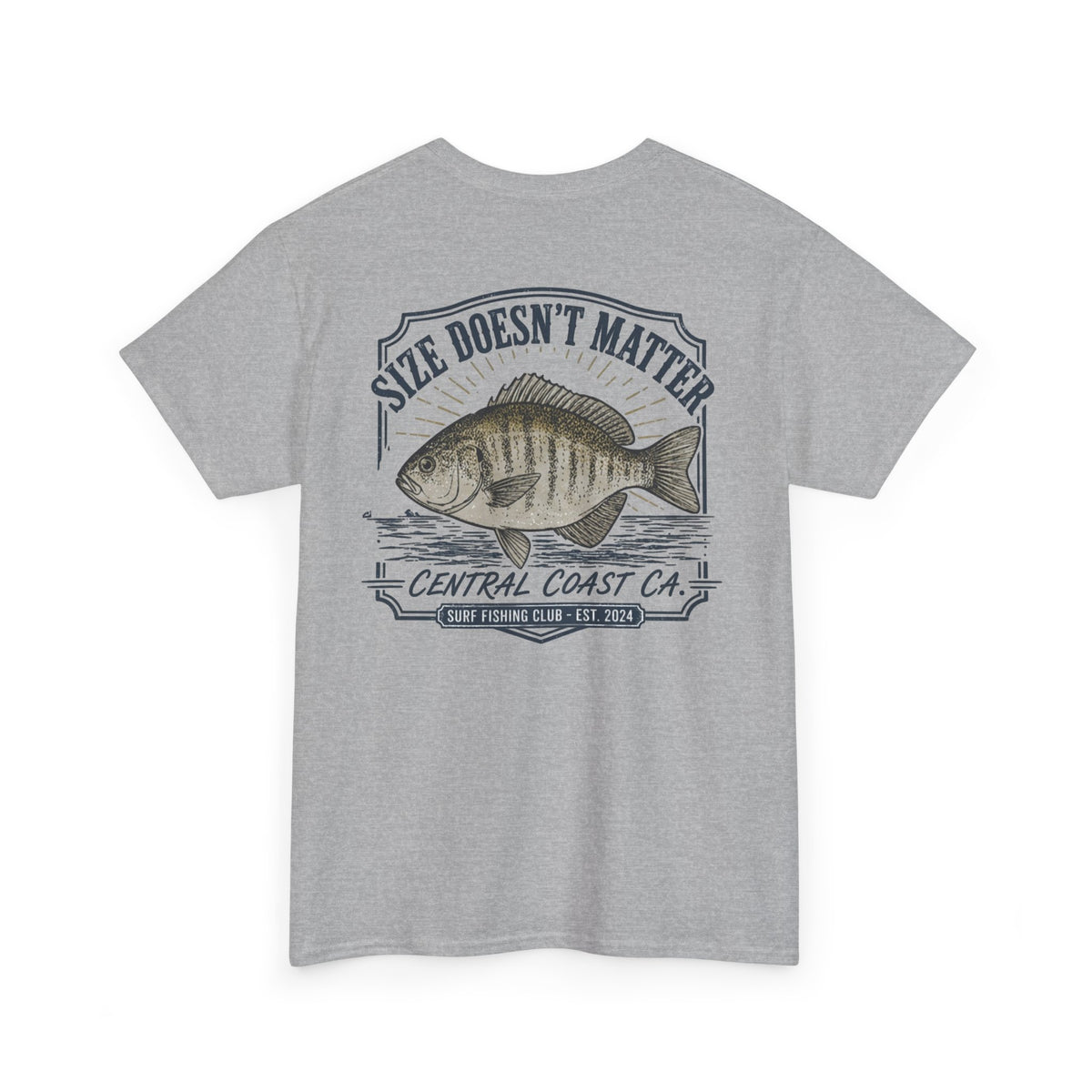 Fishing T-Shirt — "Size Doesn’t Matter" Central Coast Catch Tee