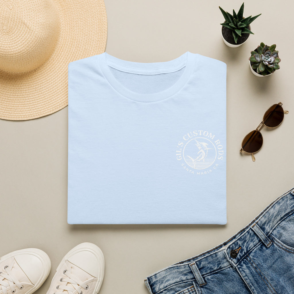 Custom Rods Fishing T-Shirt — Gil's Santa Maria CA Logo