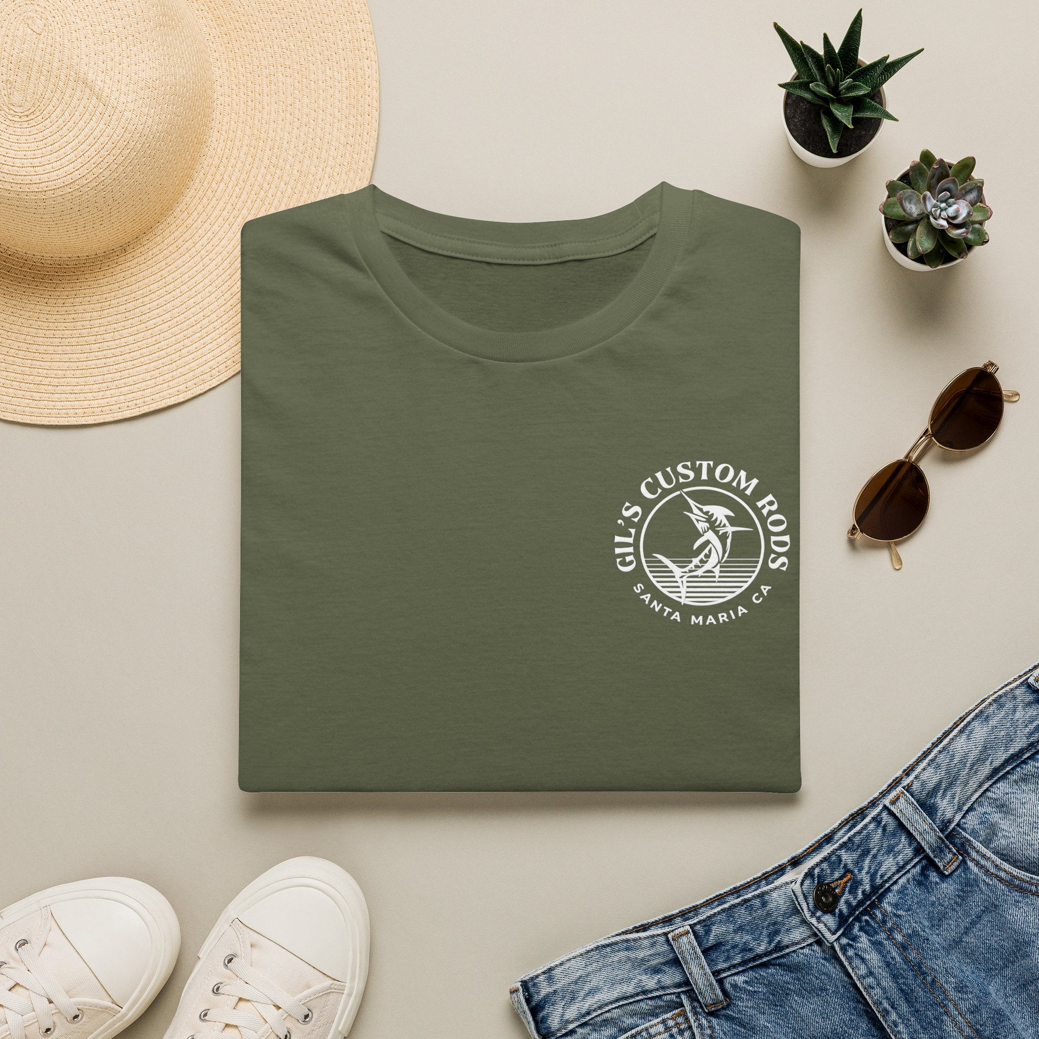 Gill's Custom Rods Logo T-Shirt — Santa Maria Fishing Tee