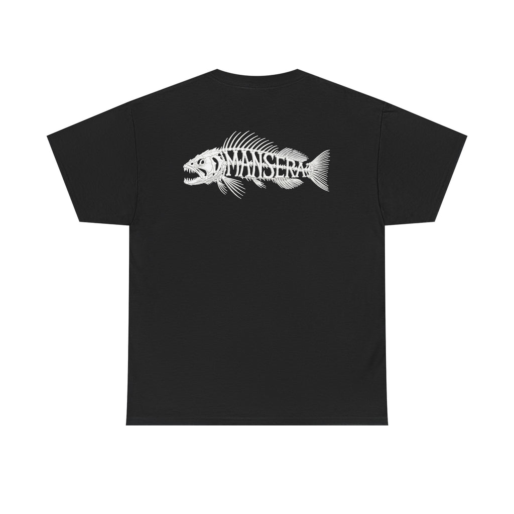 Fish Skeleton Tee — Minimal Coastal Fishing Graphic T-Shirt