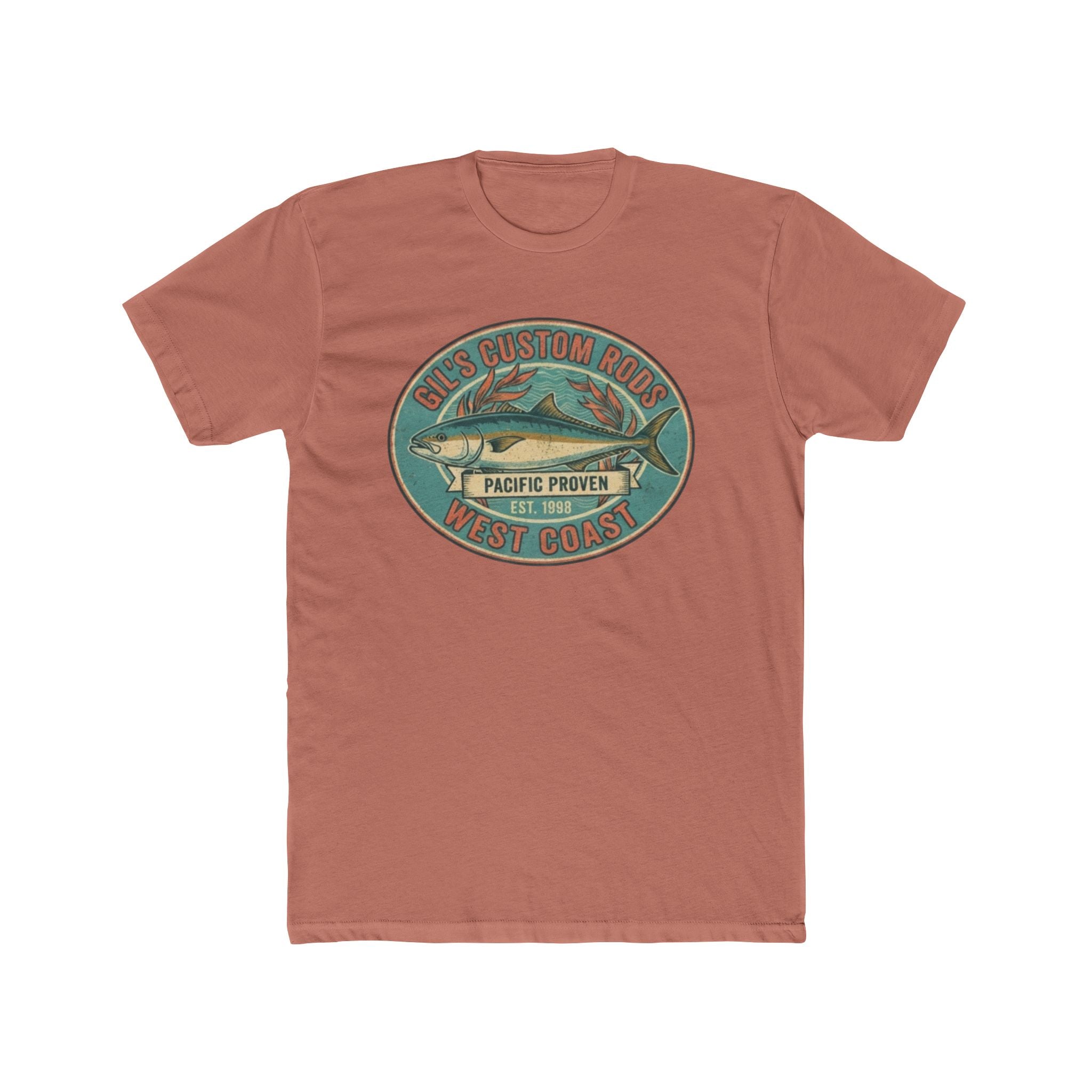 West Coast Fish Vintage Tee — "Pacific Proven" Surf & Fishing Graphic T‑Shirt