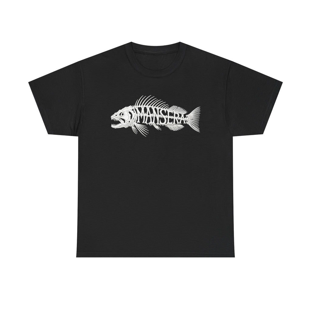 Fish Skeleton Tee — Minimal Coastal Fishing Graphic T-Shirt