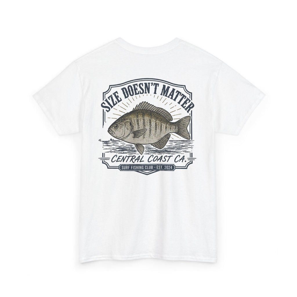 Fishing T-Shirt — "Size Doesn’t Matter" Central Coast Catch Tee