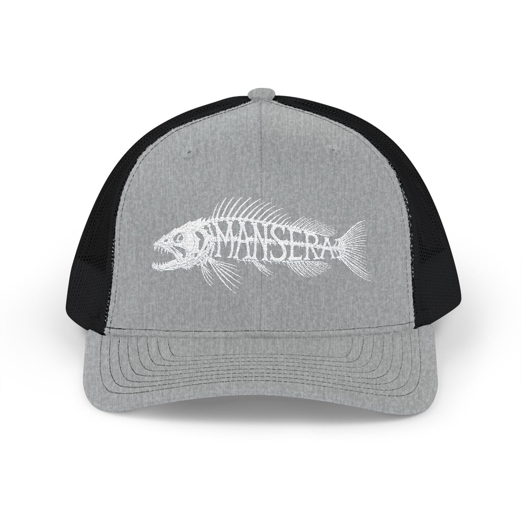 Trucker Cap – Fish Skeleton 'Monster' Embroidered Snapback