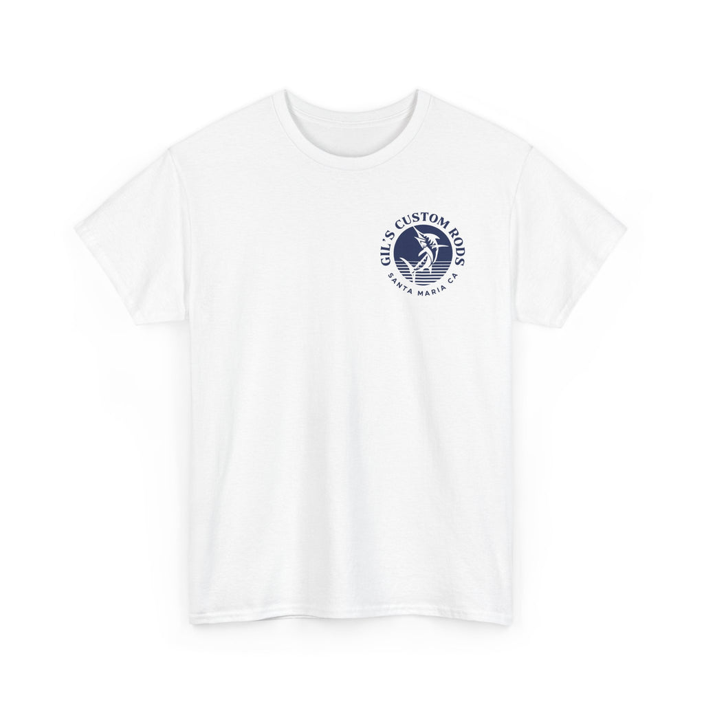 Fishing T‑Shirt — "Gils Custom Rods" Bass Graphic Tee