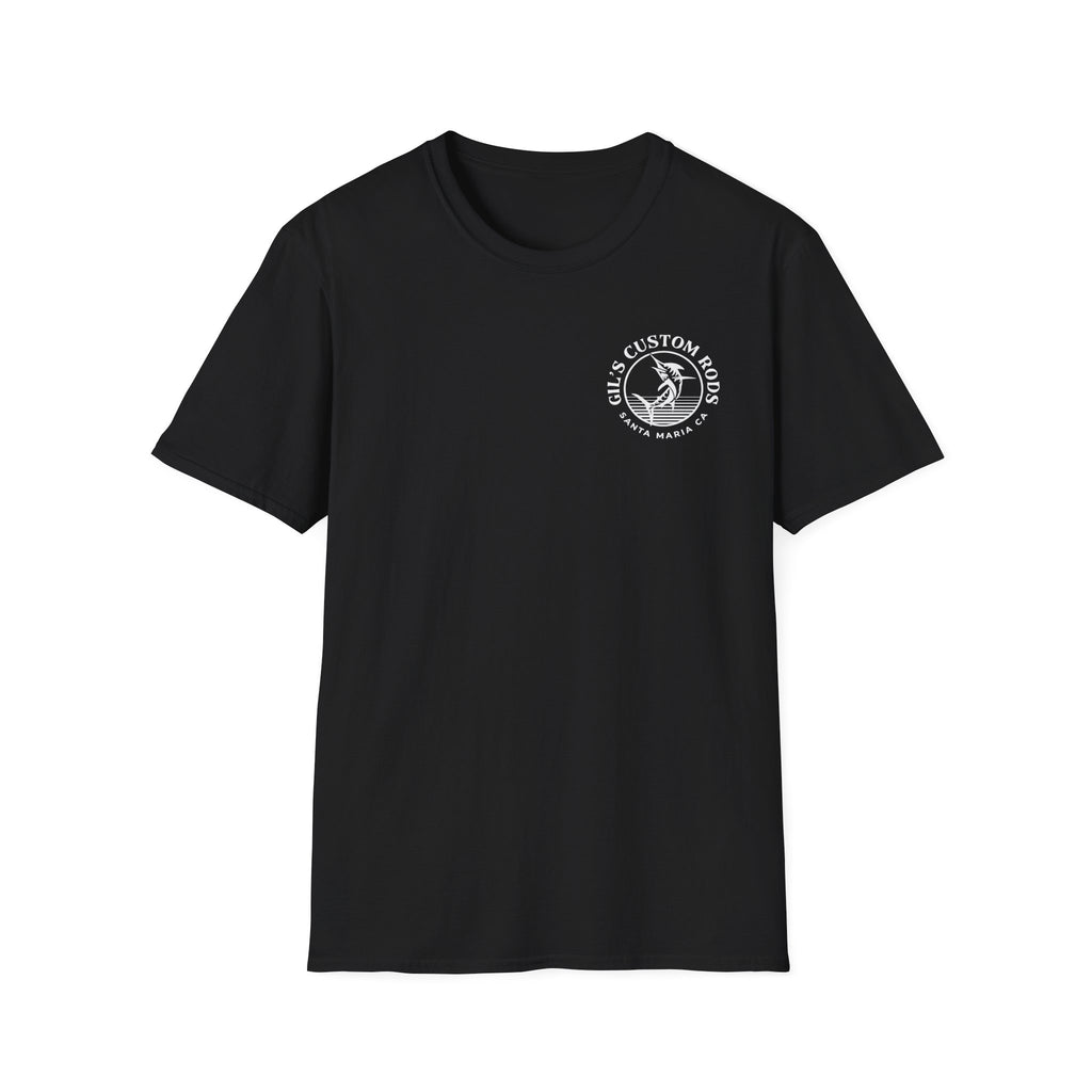 Gill's Custom Rods Logo T-Shirt — Santa Maria Fishing Tee
