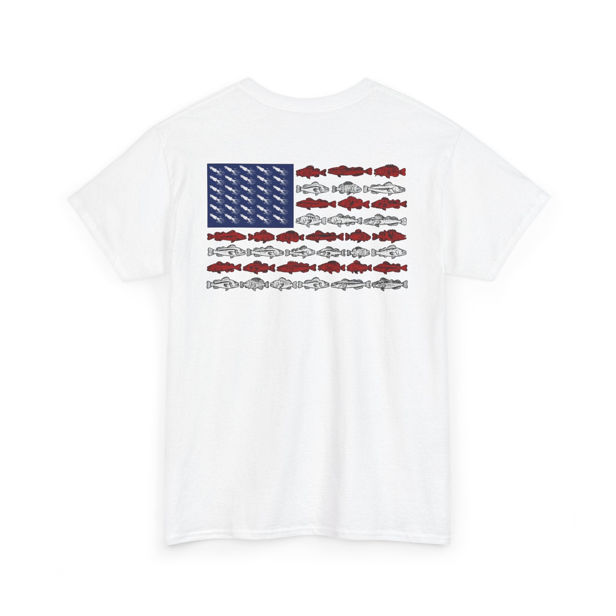 Flag Fish T-Shirt — American Fish Flag Graphic Tee