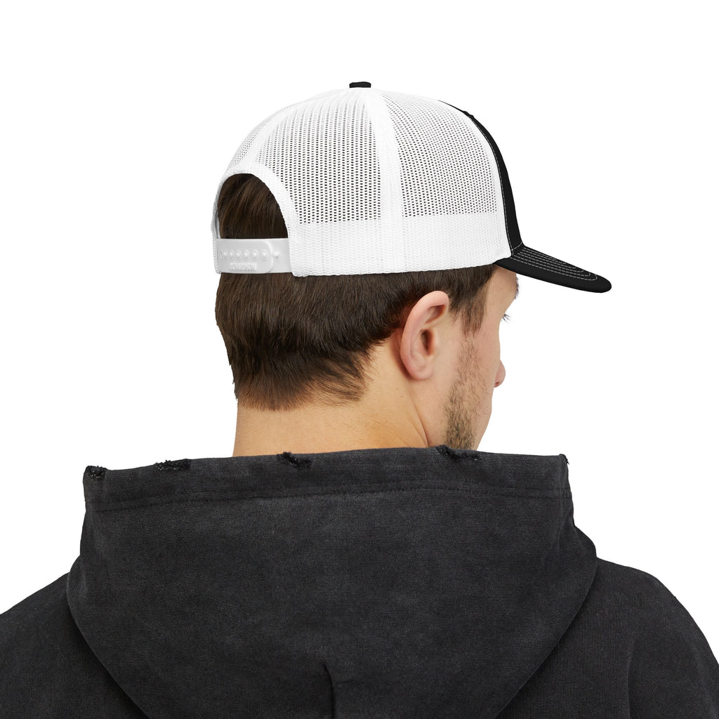 Trucker Cap – Fish Skeleton 'Monster' Embroidered Snapback