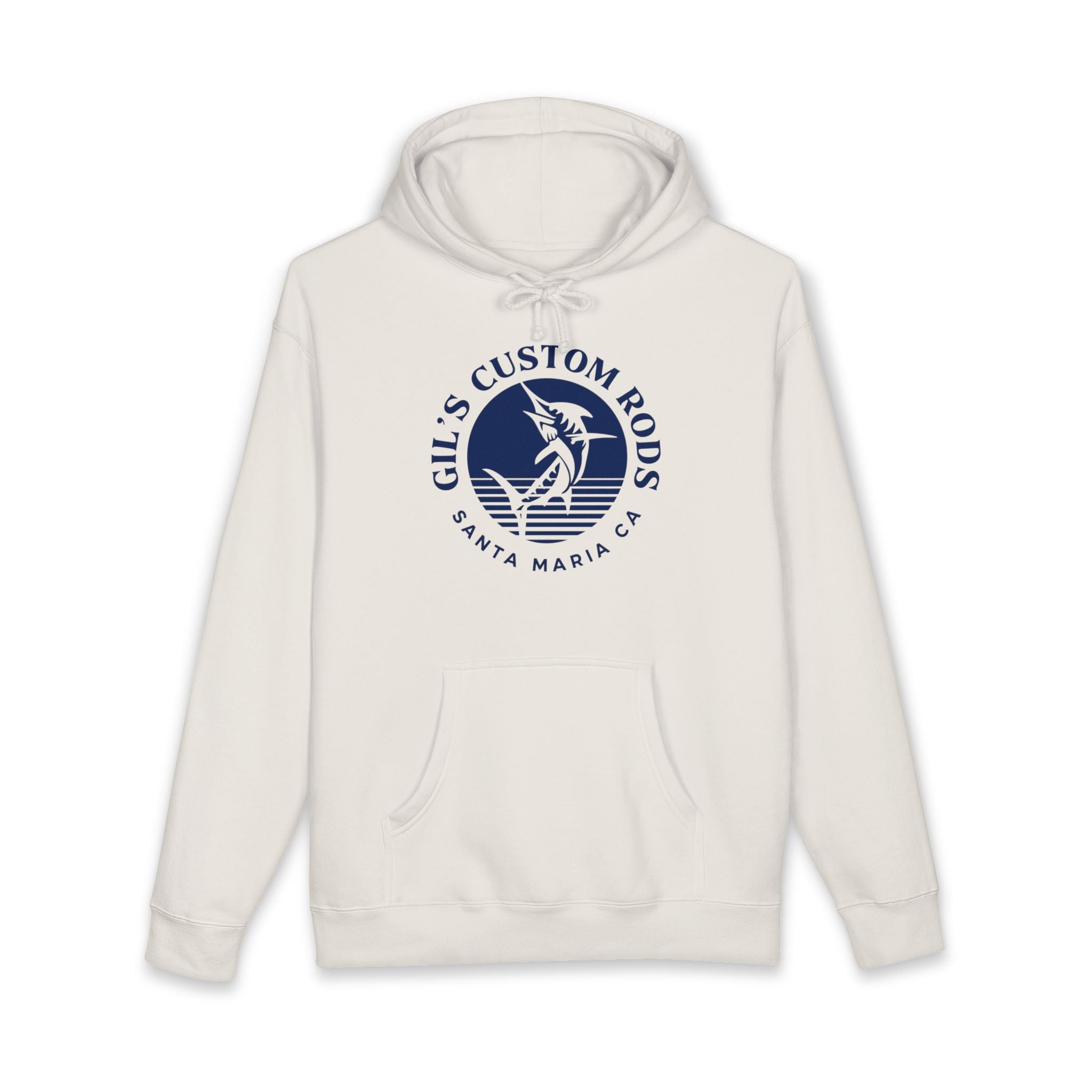 Gil's Custom Rods Santa Maria CA Fishing Hoodie — Nautical Angler Sweatshirt