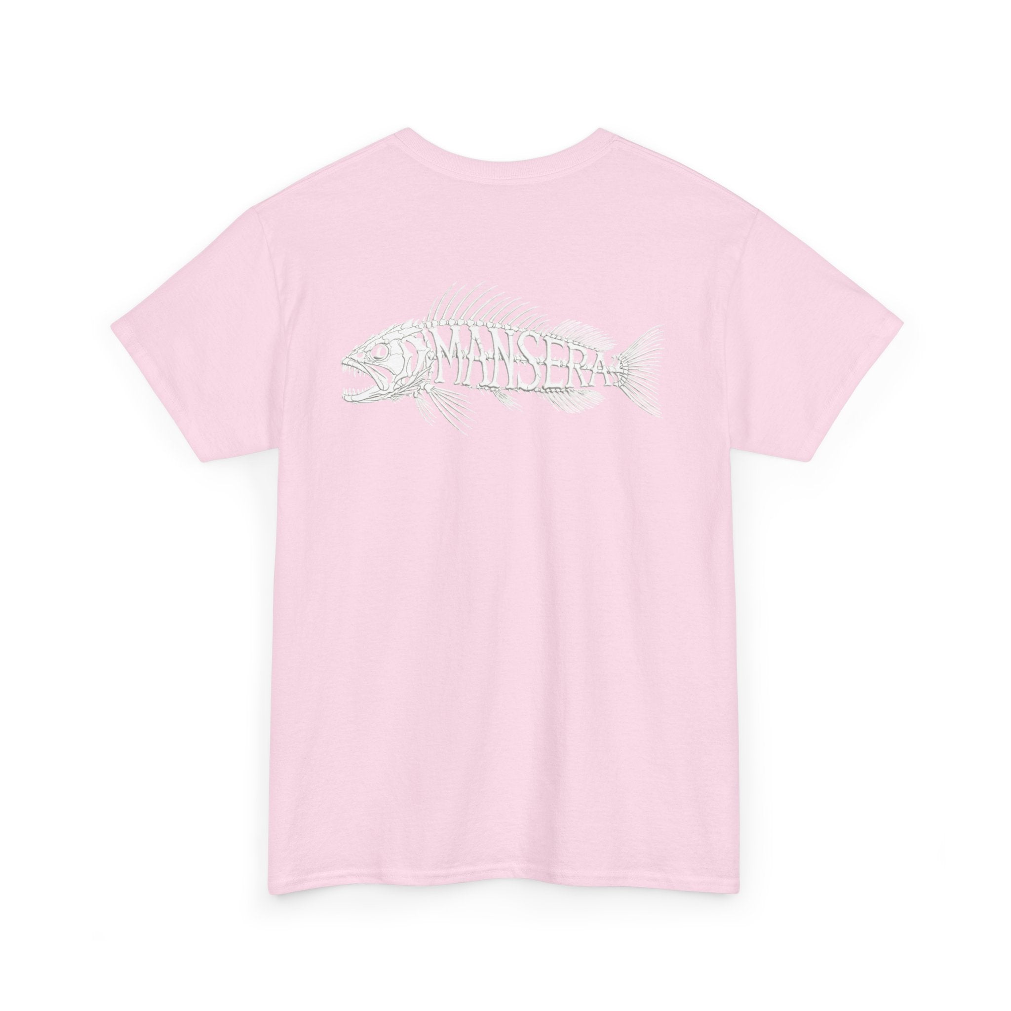Fish Skeleton Tee — Minimal Coastal Fishing Graphic T-Shirt