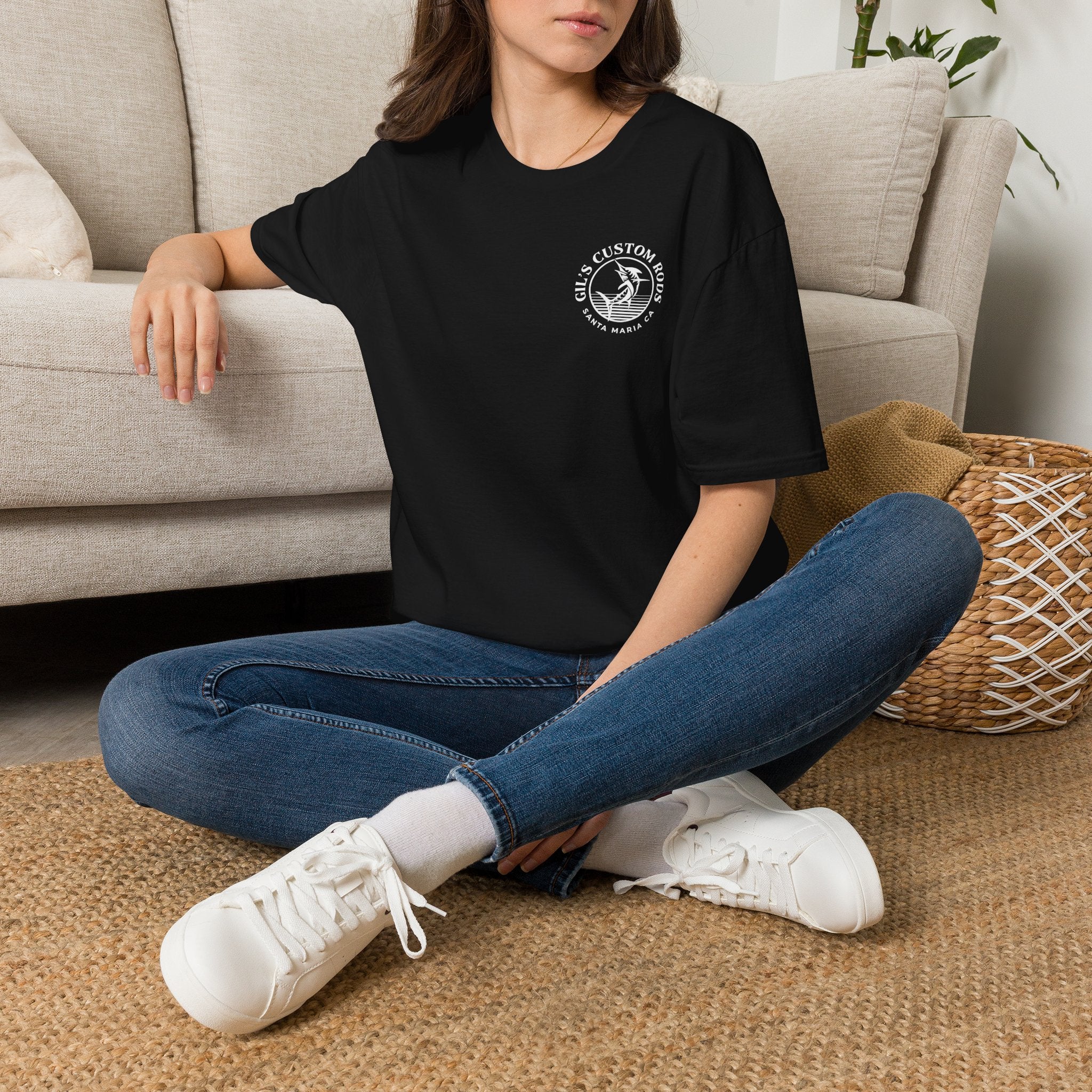 Custom Rods Fishing T-Shirt — Gil's Santa Maria CA Logo