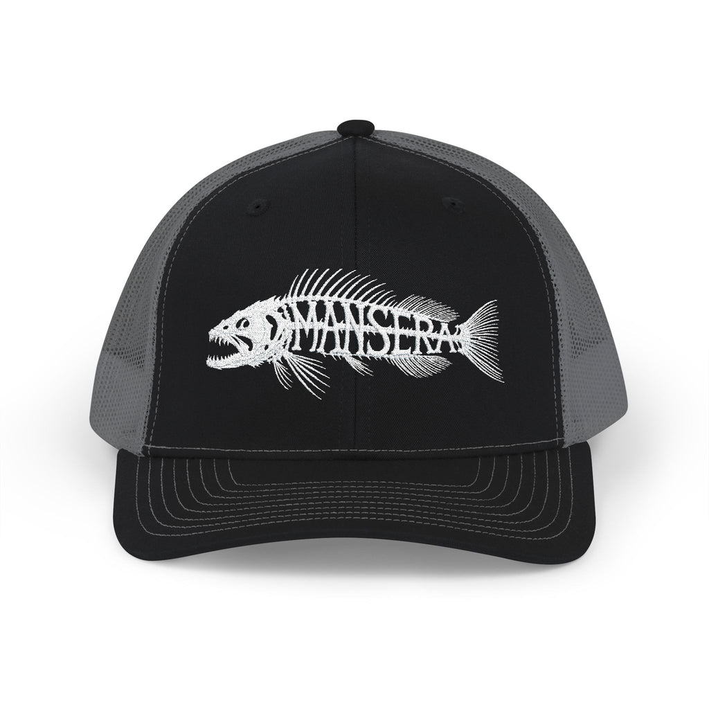 Trucker Cap – Fish Skeleton 'Monster' Embroidered Snapback