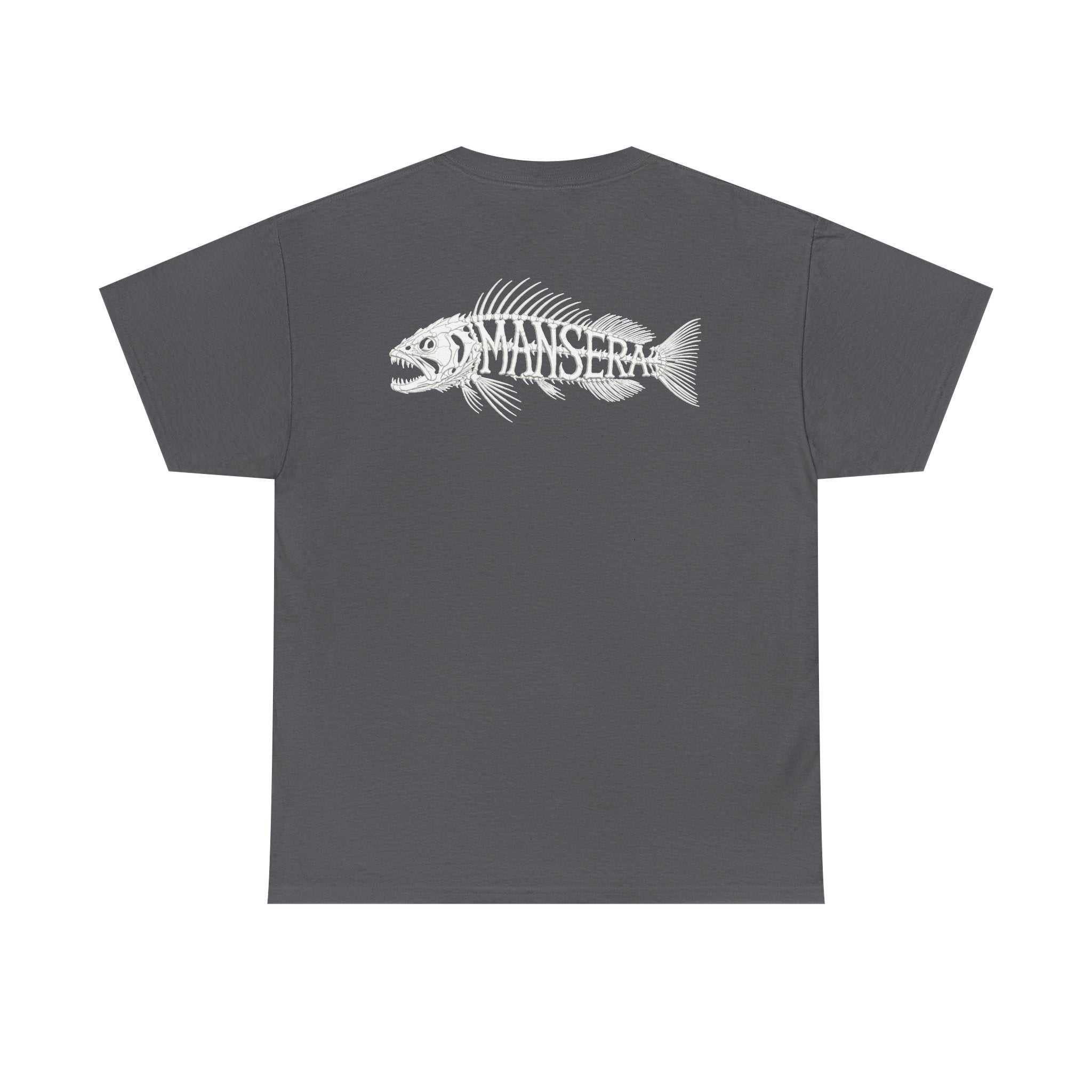 Fish Skeleton Tee — Minimal Coastal Fishing Graphic T-Shirt