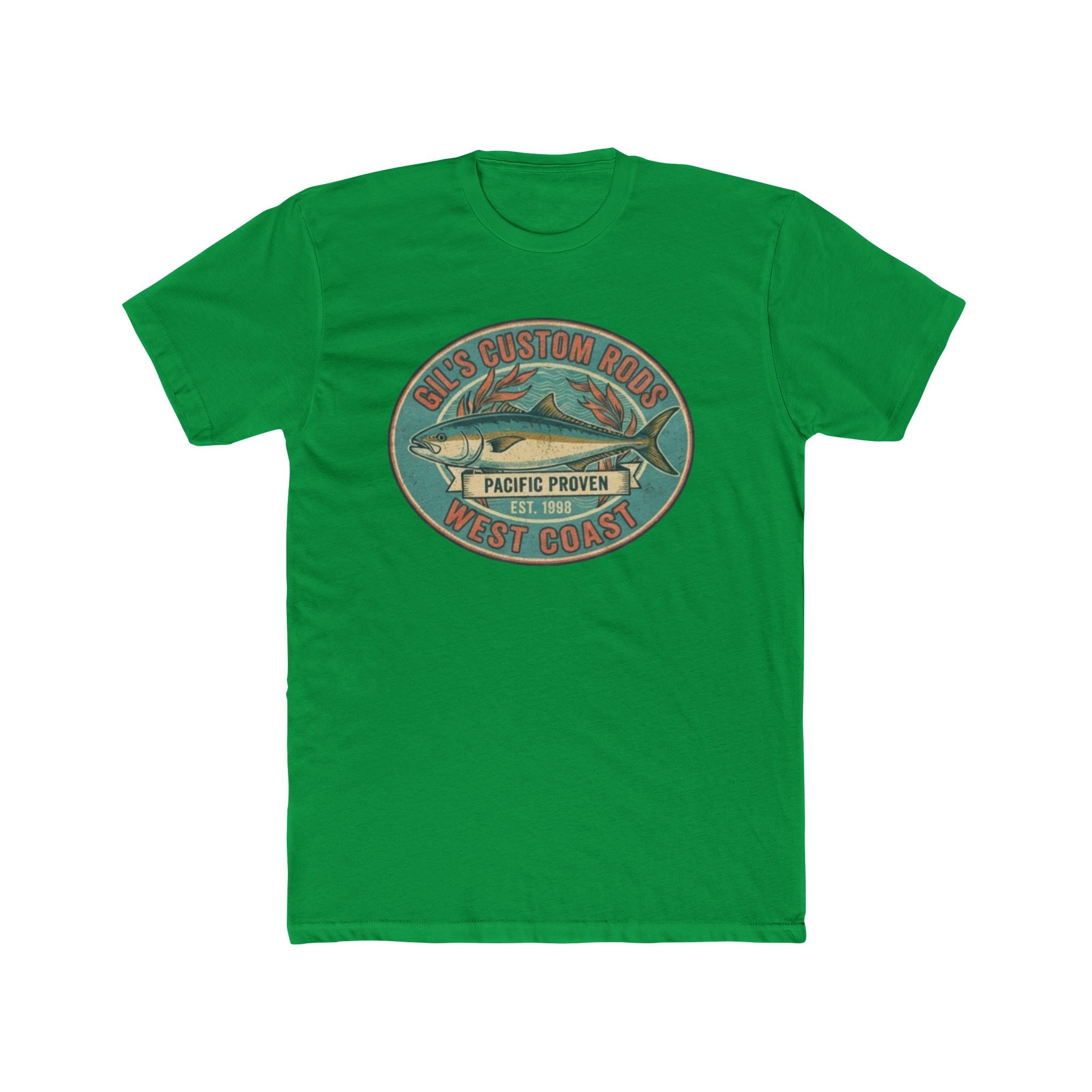 West Coast Fish Vintage Tee — "Pacific Proven" Surf & Fishing Graphic T‑Shirt